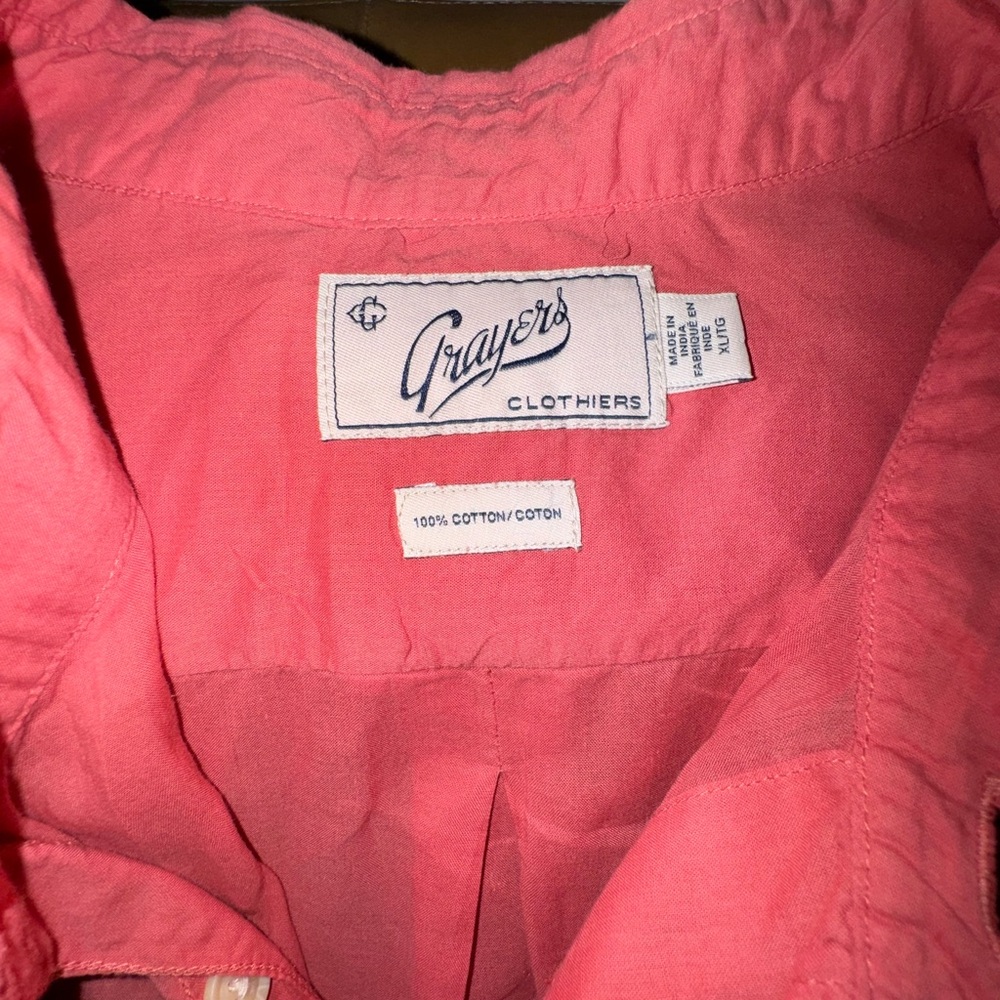 Grayers Coral Button-Up Shirt